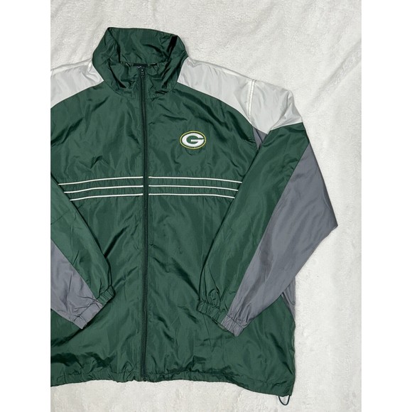 NFL Green Bay Packers SI Sports Illustrated Full Zip Windbreaker Jacket Mens 2XL - Picture 3 of 10